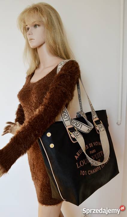 LOUIS VUITTON WOREK VOYAGE TOREBKA SHOPPER BAG czarny Bydgoszcz