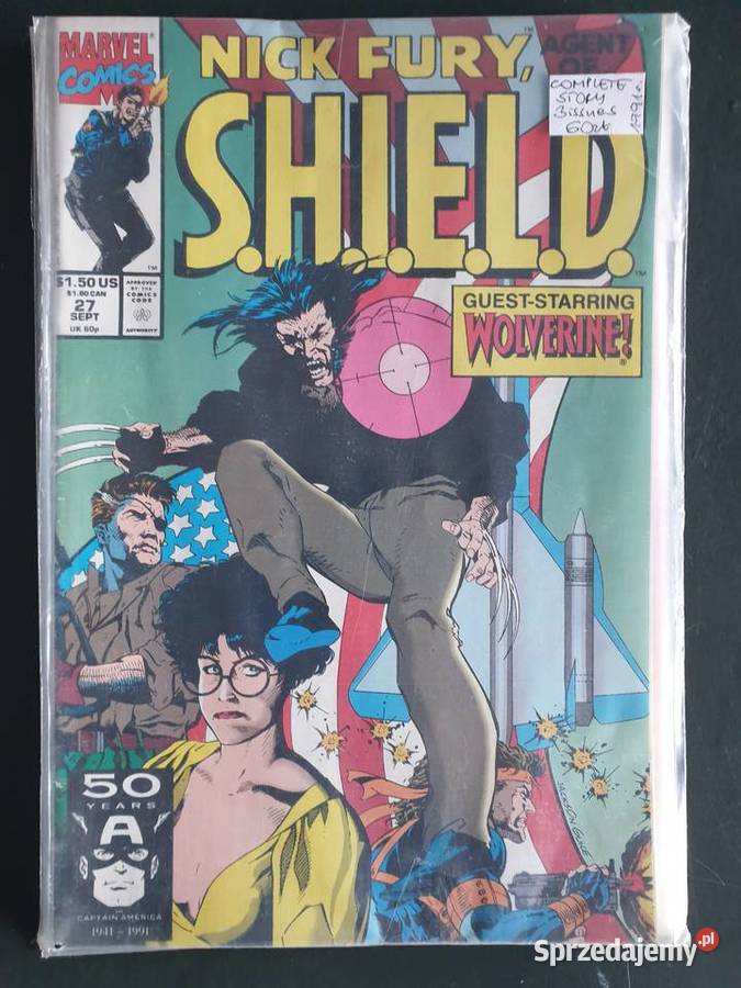 Nick Fury SHIELD 3 komiksy Marvel USA Wolverine