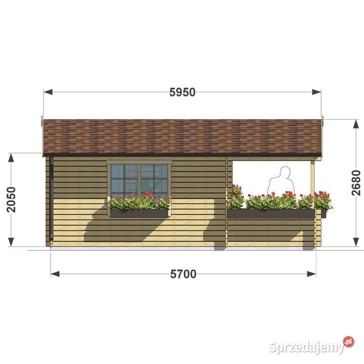 Domek letniskowy Boro Plus 46 z tarasem Dziekanów Polski