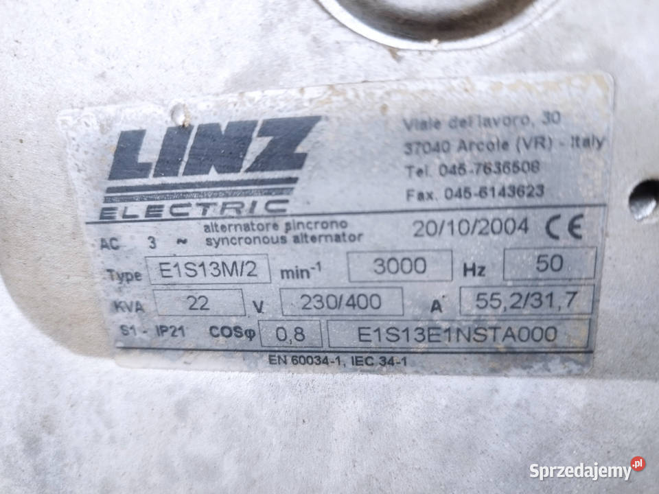 Włoski silnik Tuggerini Motori RD 290 z Prądnicą wielkopolskie Strzyżew