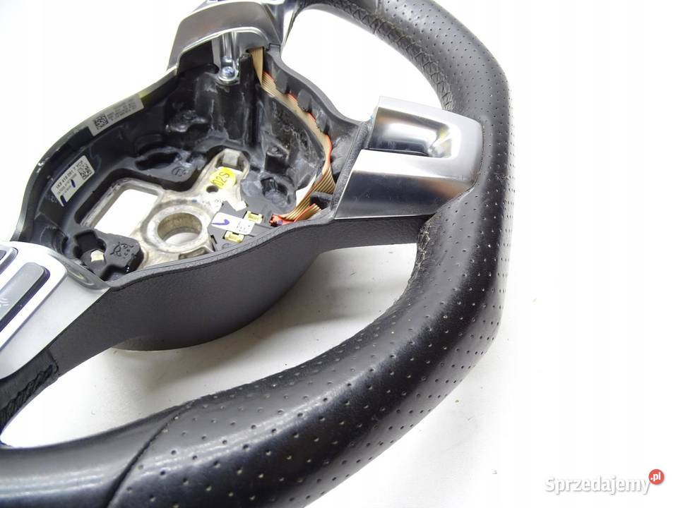 KIEROWNICA SKÓRA PIKOWANA ŚCIĘTA MULTIFUNKCJA VW