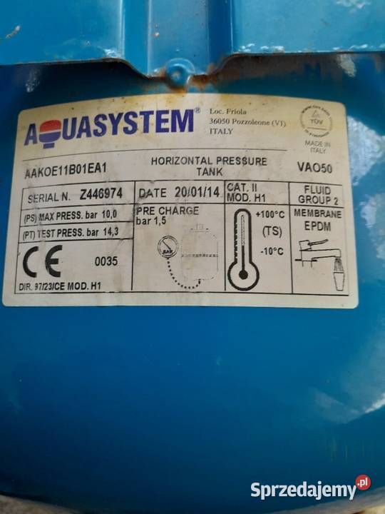 Zbiornik hydroforowy 50L Dąbrowa Górnicza