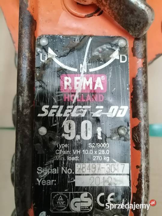 Wciągarka łańcuchowa Rema Holland Select 2 9ton Pozostałe Cieszyn