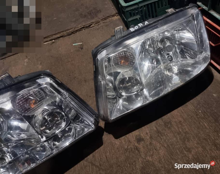 lampy przednie lampa przednia vw Bora czarny świętokrzyskie Psary-Kąty