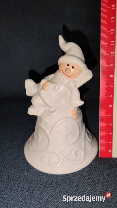 dzwoneczek ceramika zawieszki na choinkę