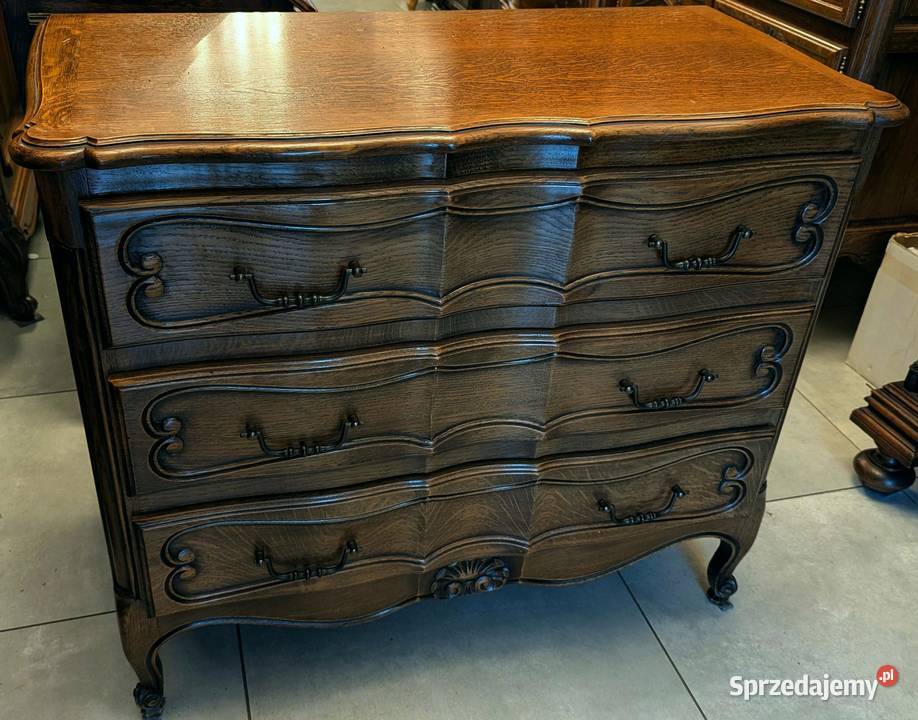 ładna dębowa komoda ludwikowskasklep Dąbrowa Dąbrowa Górnicza
