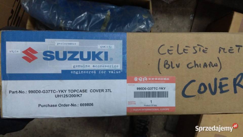 NOWA NAKŁADKA KUFRA SUZUKI 990D0G37TC TOPCASE