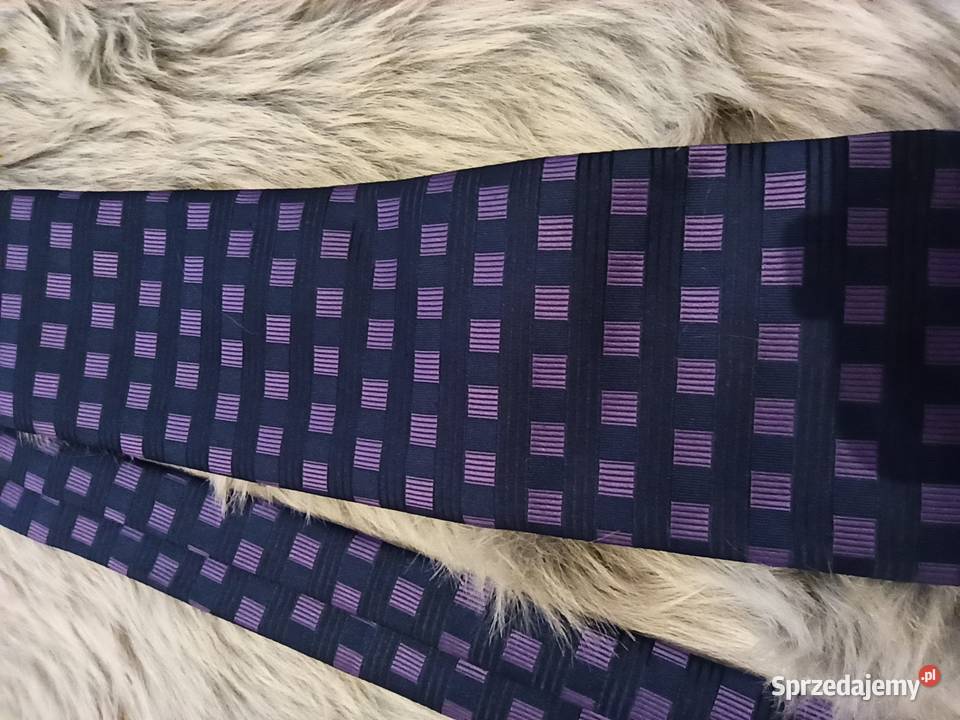 Krawat MarksSpencer krawat czarny kratka Warszawa