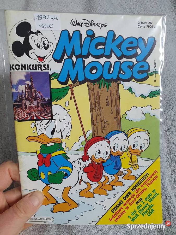 Mickey Mouse zestaw 10 komiksów lata 90te Gdynia sprzedam