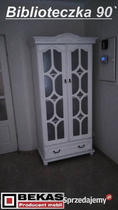 Duża Biała Prowansalska Szafa 130 3D3s Biały Dąb 50cm Katowice