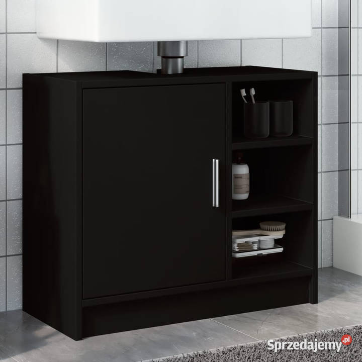 Szafka pod umywalkę czarna 63x29x55 WM848130 Dom i Ogród mazowieckie Warszawa