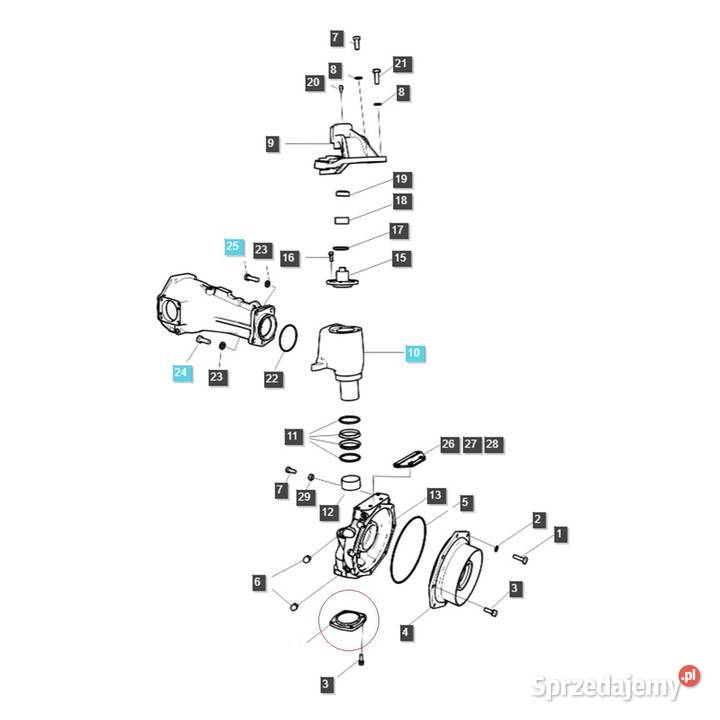 Pokrywa dekiel zwolnicy LS MT335 LS MT360 TRG400 Tajęcina sprzedam