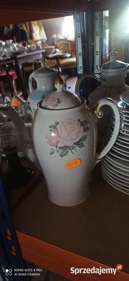 Filiżanki z 2 talerzykami KPM Róża subtelna pomorskie Gdańsk