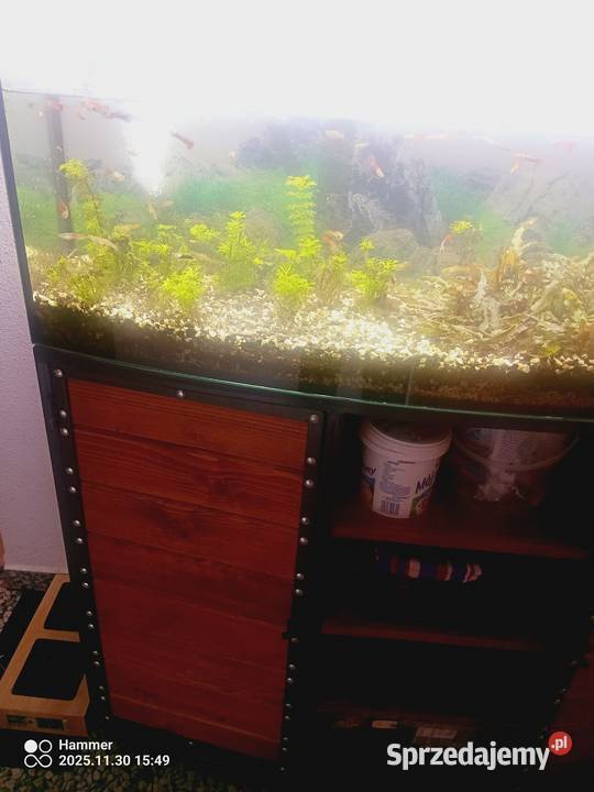 Akwarium szafka pompka zamiana prl Akwarystyka