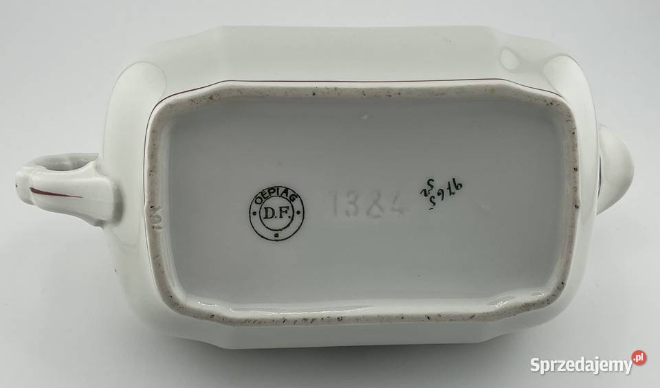 Antyk 100 lat Porcelanowa sosjerka OEPIAG DF małopolskie Kraków