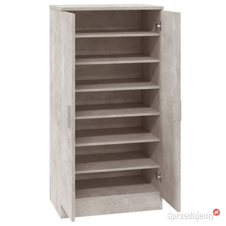 Szafka na buty szarość betonu 55x35x108 WM342666 sprzedam