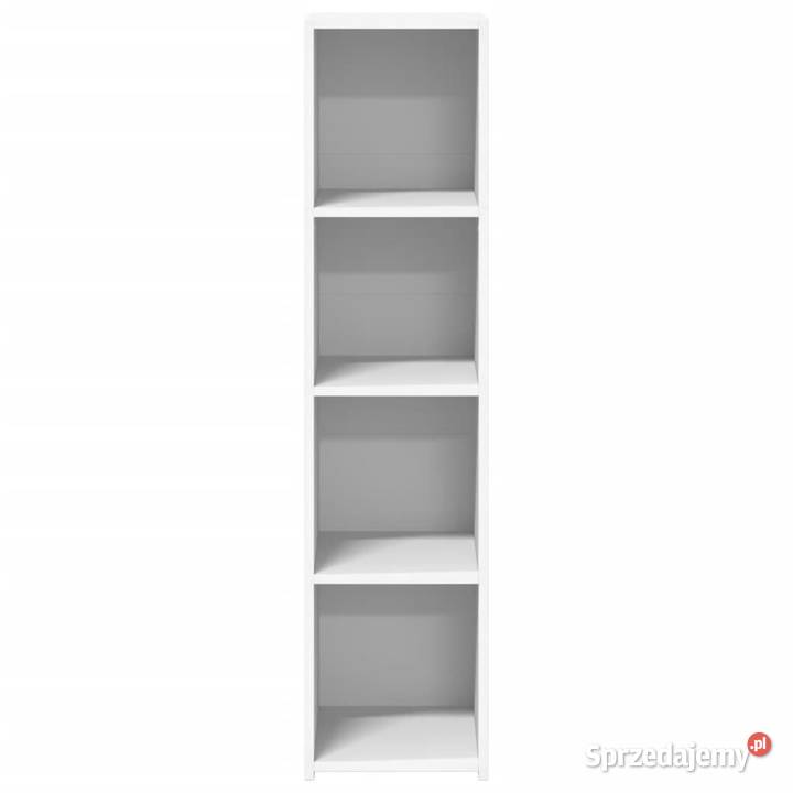 Wysoka szafka biała 30x41x124 materiał mazowieckie