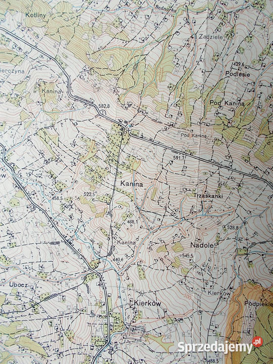 Mapa topograficzna pow limanowski 125 000 6 Limanowa
