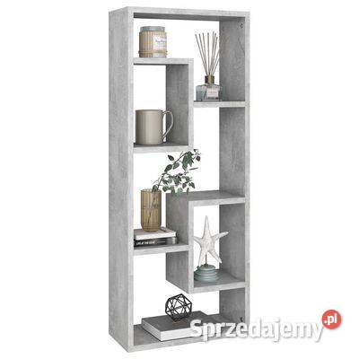 vidaXL Półka ścienna szarość betonu 36x16x90 mazowieckie Warszawa