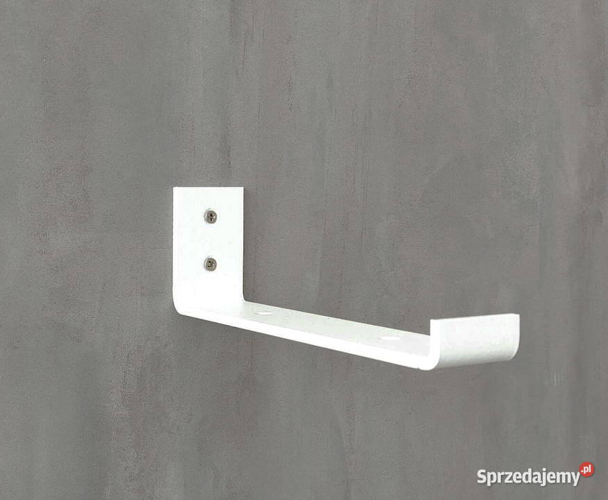 wisząca biała półka mocowana na białych Bydgoszcz