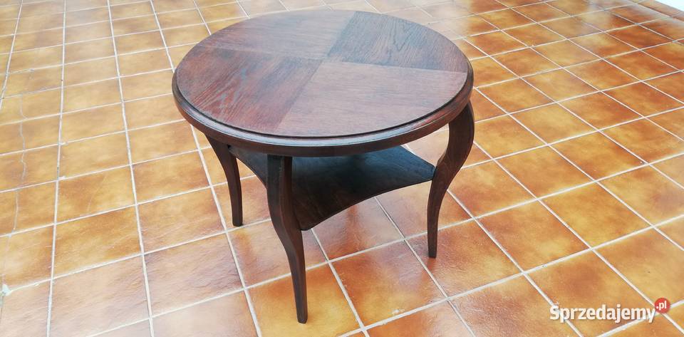 Stolik kawowy stylowy na giętych nogach Sulbiny