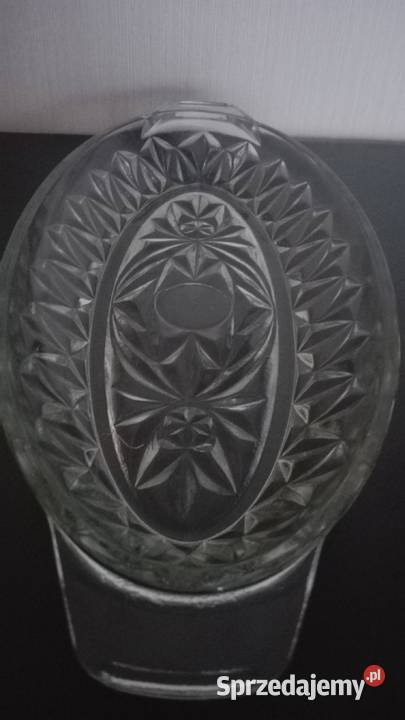 Półmisek rivierka stare szkło PRL sygnatura Warpechy Stare