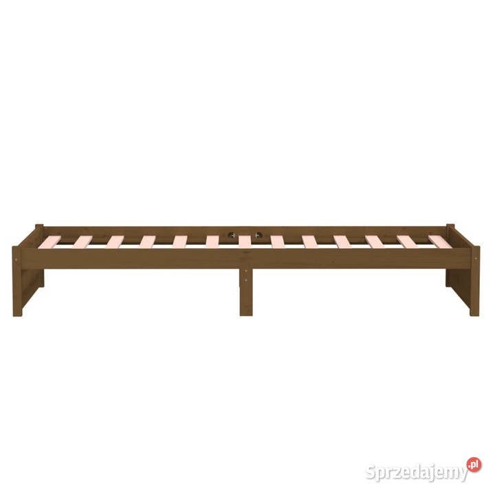 Rama łóżka miodowy brąz lite drewno 90 x 200 31cm Warszawa