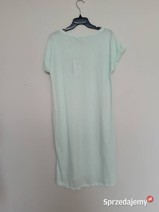 VILA Miętowa długa sukienka oversize M Długość Midi Gdynia