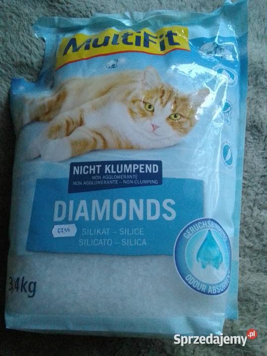 Żwirek silikonowy dla kotów"MultiFit-Nicht Klumpend-Diamond"