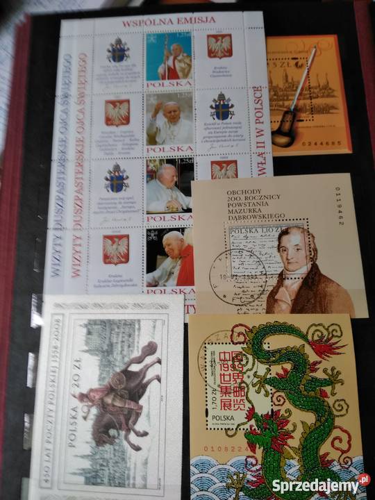 BLOCZKI I ARKUSIKI FILATELISTYCZNE Giżycko sprzedam