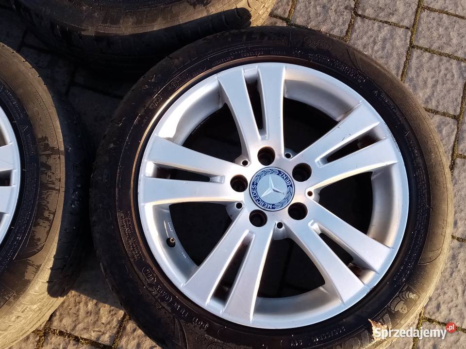 Alufelgi 16 Mercedes 5x112 et 45 opony letnie lubelskie Lublin sprzedam