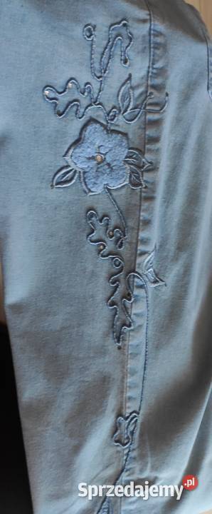 Spodnie dżinsowe z haftem Gdańsk