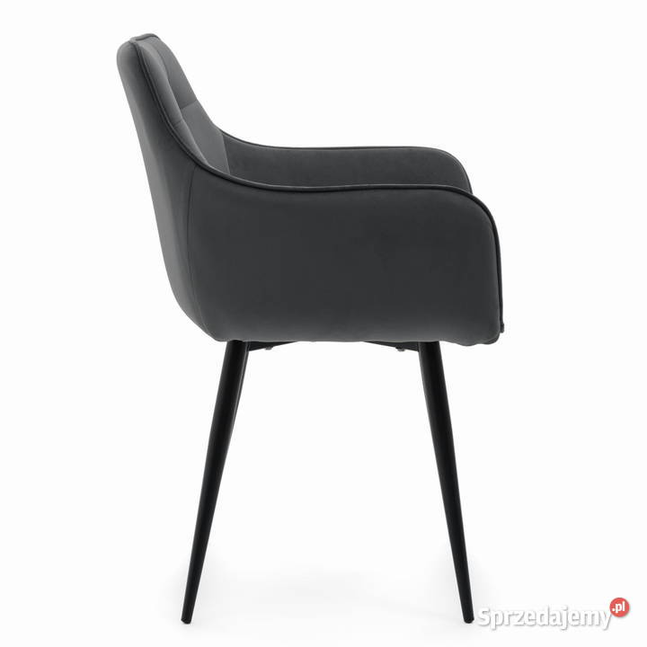 Szare Krzesło Tapicerowane Quattro Wysyłka 24H Tarchały Małe