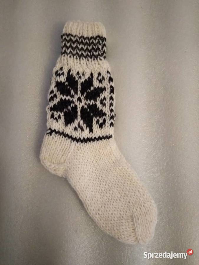 Góralskie skarpety wełniane rozmiar uniwersalny Nowy Targ