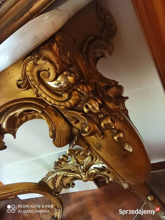 Lustro z konsolą barok Gdańsk
