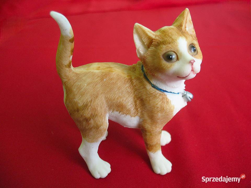 Kot rudy mały kotek ceramika utwardzana 9 x 7 x Siedlce