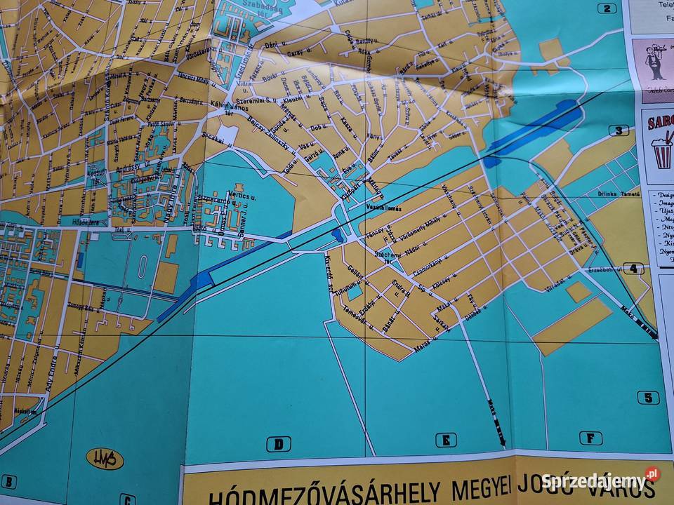 Hodmezovasarhely Megyei Jogu Varos mapa małopolskie Kraków