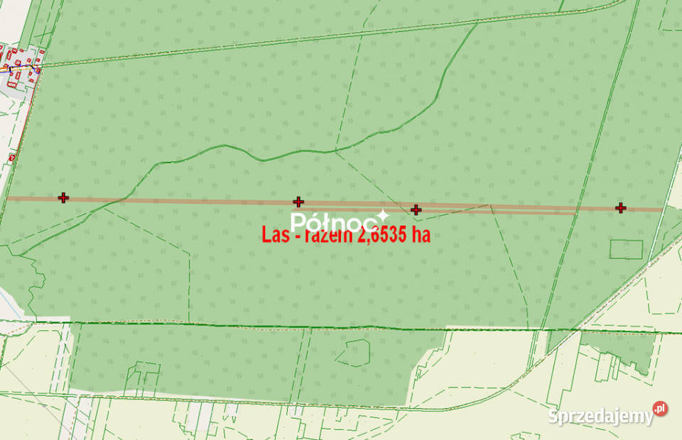 Łąka i las w Cieleśnicy rolna Cieleśnica sprzedam