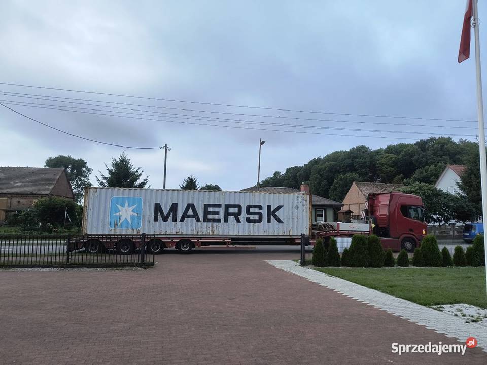 Kontener morski 12m transport rozładunek cała Magazynowanie Olsztynek