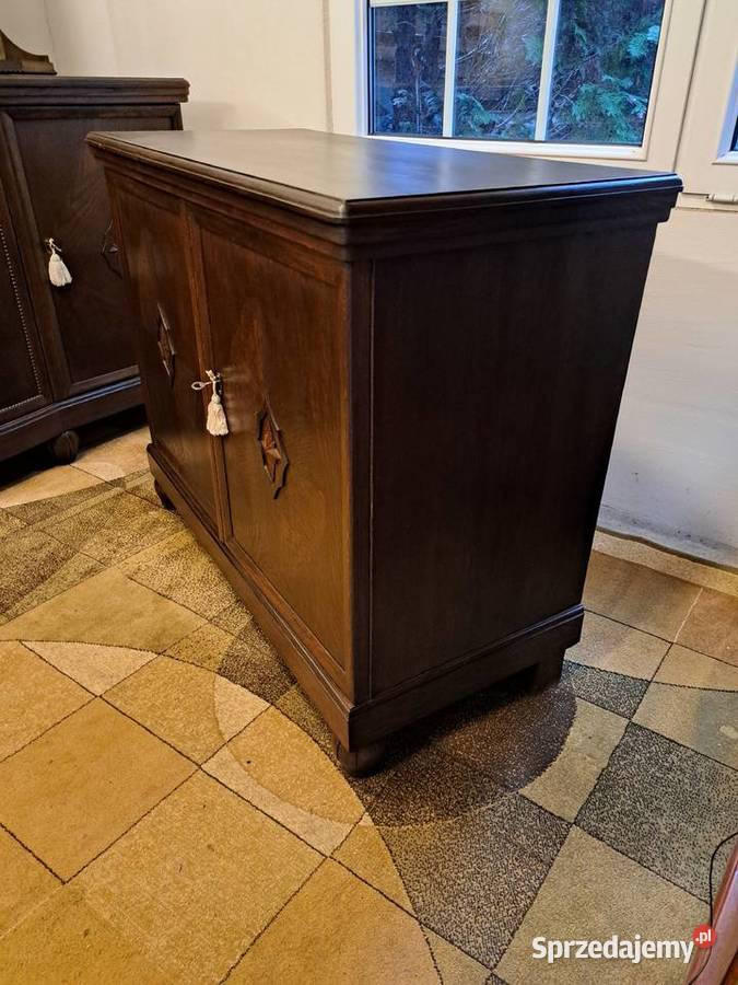 Piękny bufet z lustrem pomocnik secesja Meble Myślibórz sprzedam