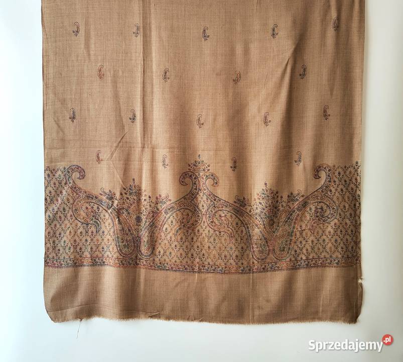 1 Duży szal orientalny haftowany haft paisley Szczecin