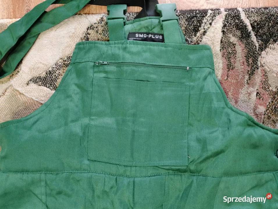 Ogrodniczki robocze ocieplane męskie zielone BHP dolnośląskie Wrocław sprzedam