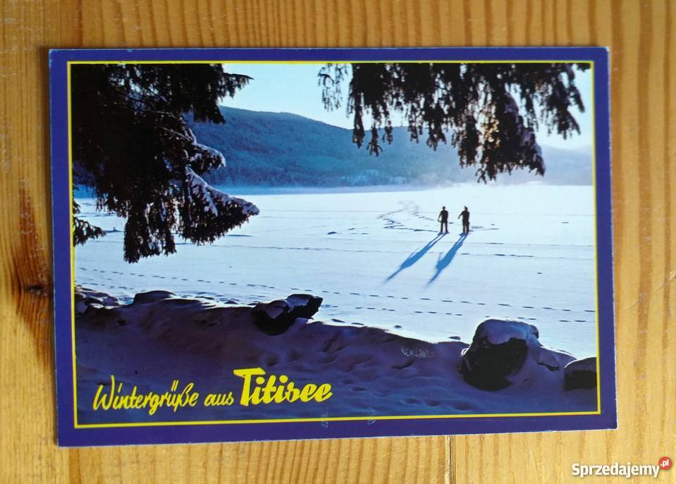 WIDOK NA ZAMARZNIĘTE JEZIORO TITISEE lubelskie