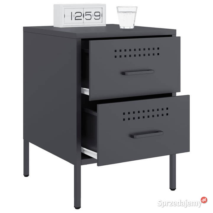 Szafka nocna antracytowa 36x39x505 stal WM842926 Warszawa