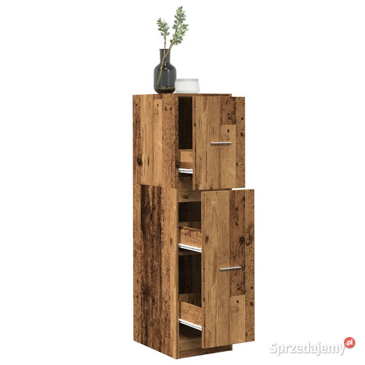 Szafka apteczna stare drewno 30x41x118 WM855167 Warszawa