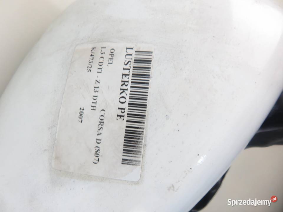 LUSTERKO PRAWE OPEL CORSA D osobowe małopolskie sprzedam