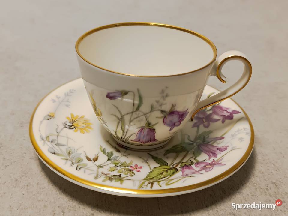 Krautheim Łączka Filiżanka Kolekcjonerski Kwiaty Porcelana i szkło Dobrzany sprzedam