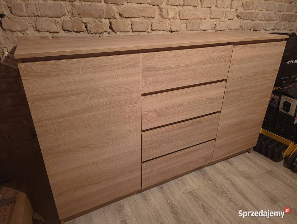 Komoda Dąb Sonom 160x40x100 nowoczesna szafka Będzin