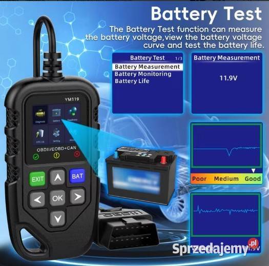 YM119 OBD2 Skaner diagnostyka samochodowa mazowieckie Warszawa
