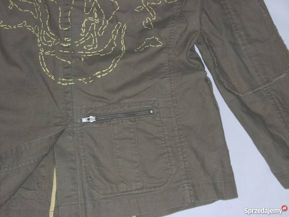 HM Kurtka Marynarka męska Khaki bawełna M